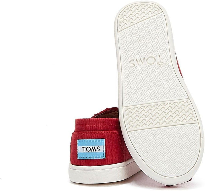 Toms Unisex Kinder Alpargata CoreFlache Slipper 30 EU Rot, 30 EU Rot