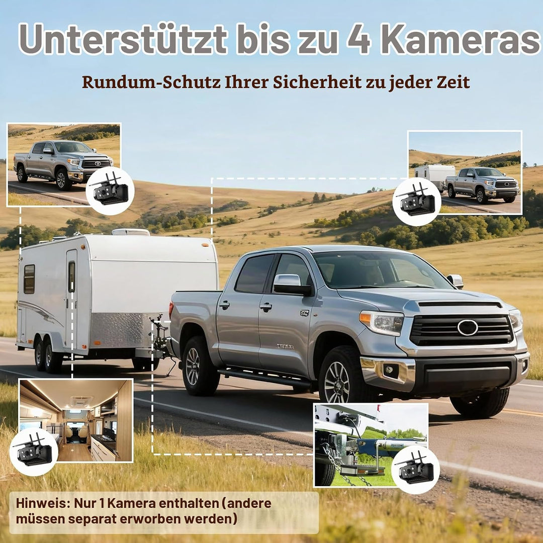 Rückfahrkamera Kabellos Solar Magnetische Rückfahrkamera Funk VASTEND 7&