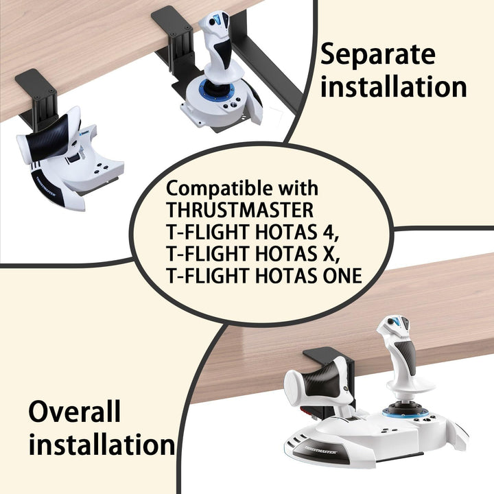 Tischhalterung für Thrustmaster T-Flight Hotas X, Logitech G Extreme 3D, Turtle Beach VelocityOne Fl
