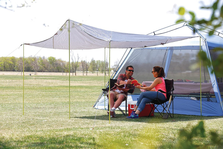 Coghlans Tarp Utility 300x300cm - Wasserdichtes und leichtes Tarp Grau 3 x 3 m, Grau 3 x 3 m