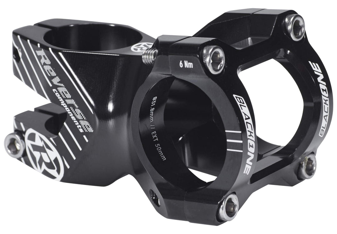 Reverse Vorbau Components Black One Enduro 0° Schwarz/Weiss 50.0 Millimeter, 50.0 Millimeter