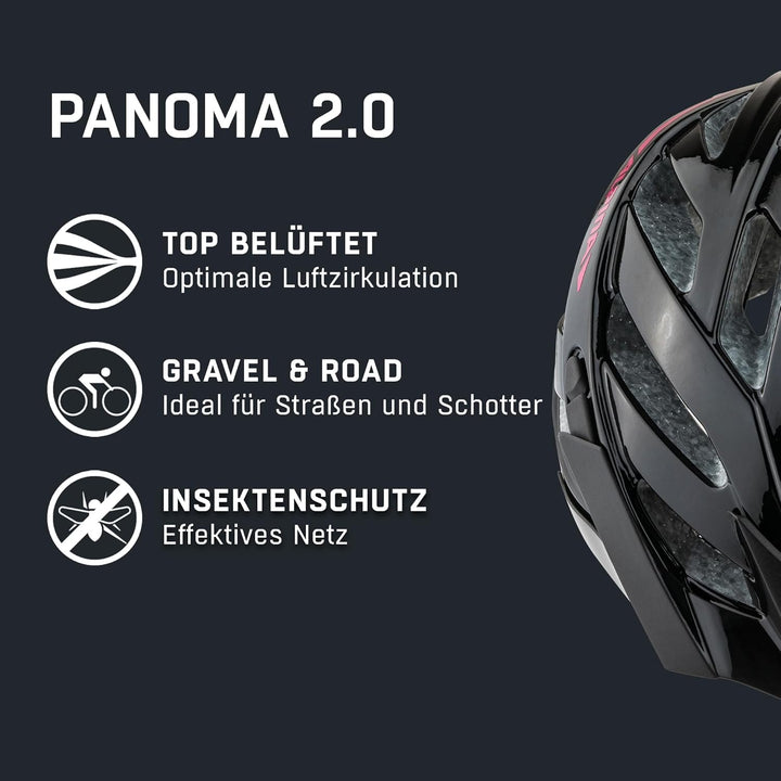 ALPINA PANOMA 2.0 L.E. - Reflektierender & Optimal Belüfteter Fahrradhelm Mit Fliegennetz & Nachrüst