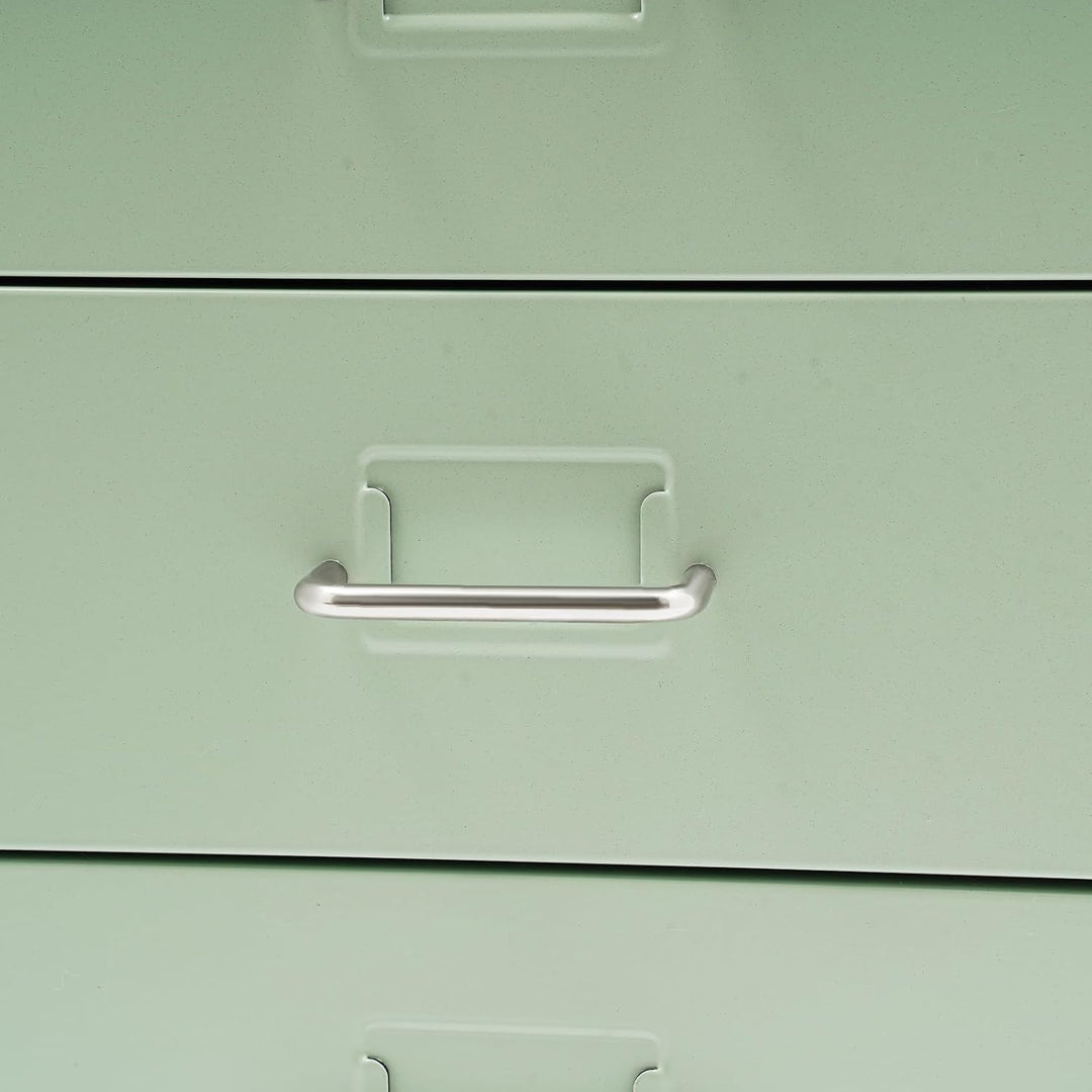 Metall Rollcontainer, Büromöbel für Schreibtisch, Büro Organizer mit 6 Schubladen, Abschliessbarer S