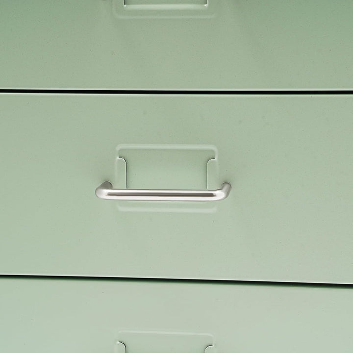 Metall Rollcontainer, Büromöbel für Schreibtisch, Büro Organizer mit 6 Schubladen, Abschliessbarer S