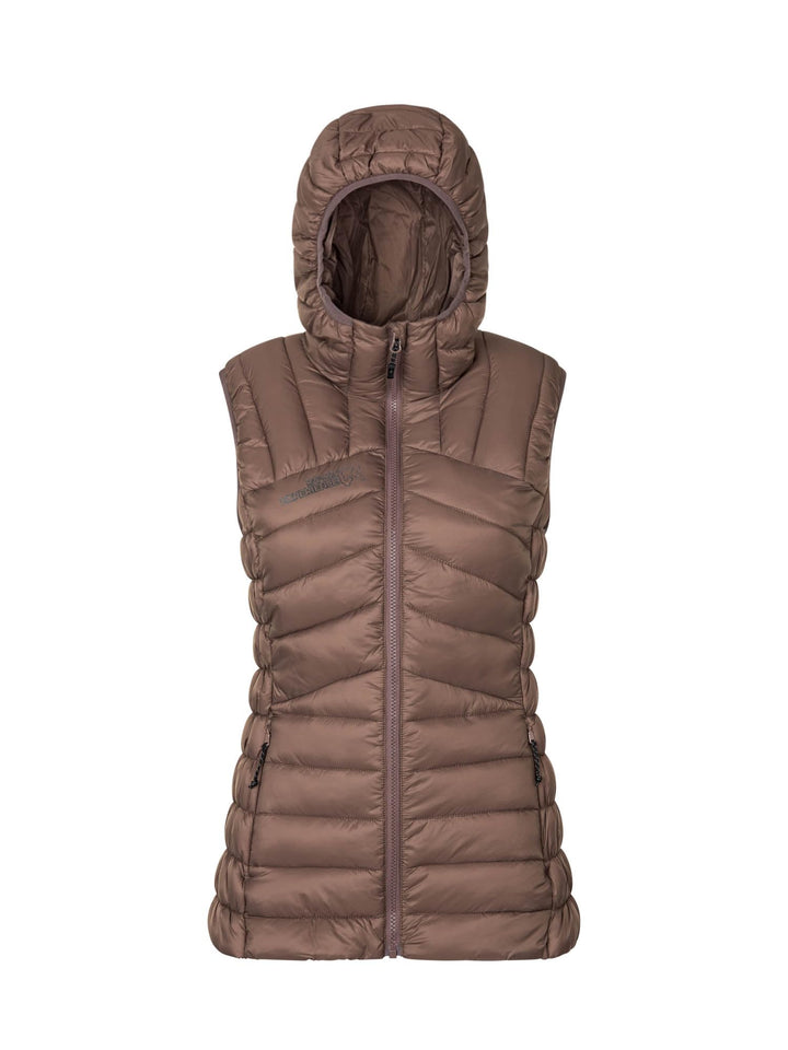 Rock Experience Damen Re.cosmic 2.0 Padded Woman Vest Sports vest M DEEP TAUPE, M DEEP TAUPE