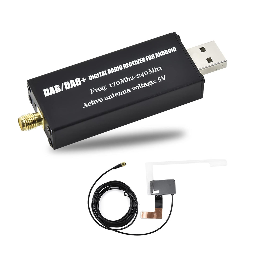 Hikity DAB Adapter für Android Autoradio DAB+ Radio Antenne Digitale USB 2.0 Dongle DAB Empfänger Ad