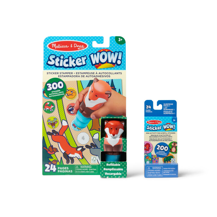 Melissa & Doug Sticker Wow! Packung - Fuchs