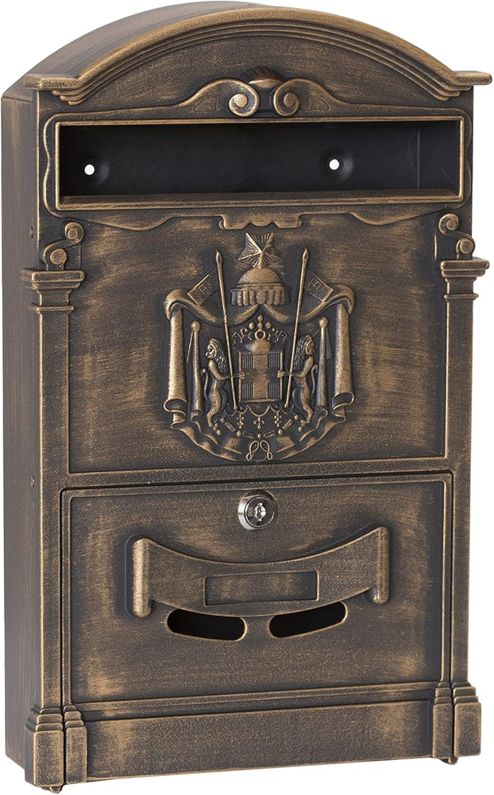 ARREGUI Residencia D-2151/B Individueller Briefkasten aus Aliminium im klassischen Stil, Grösse M (D