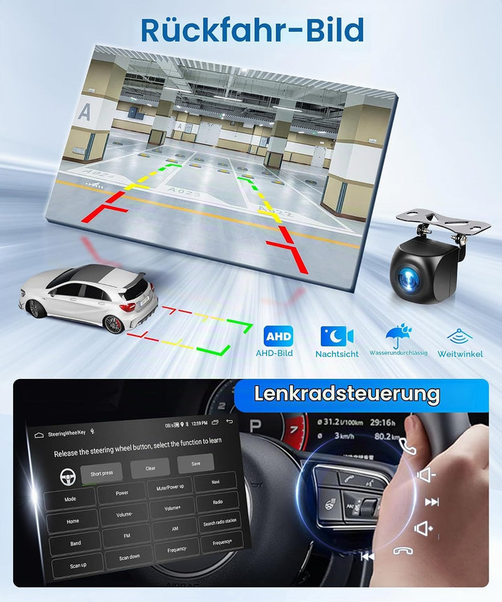 2G+64G Rimoody Android Autoradio für FIAT Punto 2010-2016/Linea 2012-2015 6.2" Touchscreen Wireless
