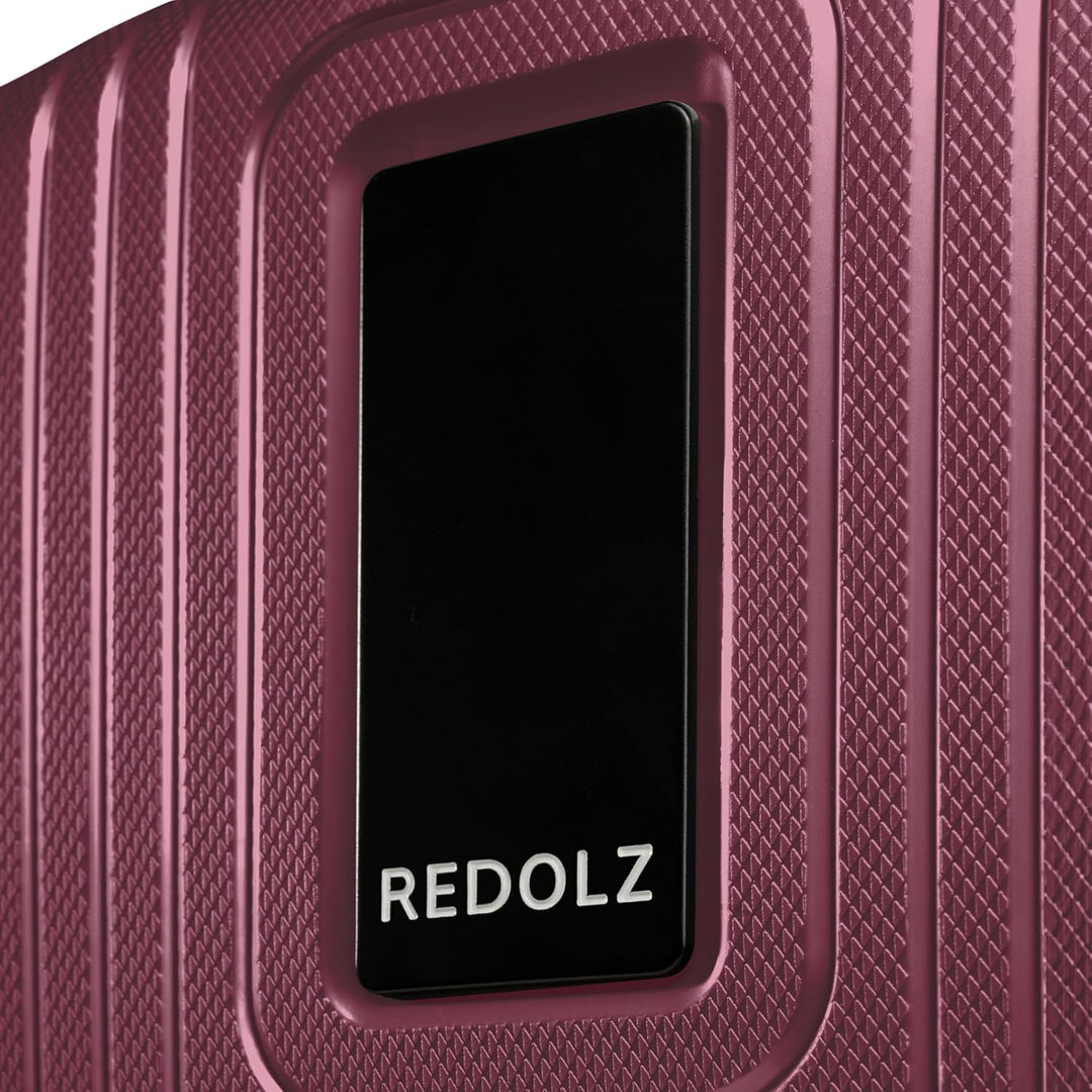 REDOLZ Hartschalen Handgepäck Kosmetik-Koffer | Stabiles Beauty-Case mit Aufsteckfunktion |34 x 17 x