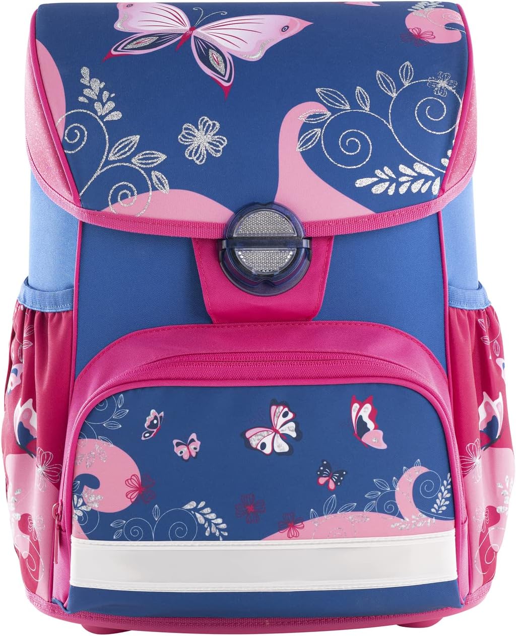 Eberhard Faber 577650 - EFAlino Schulranzen-Set Schmetterling, 4 teilig mit gefülltem Schüler-Etui,