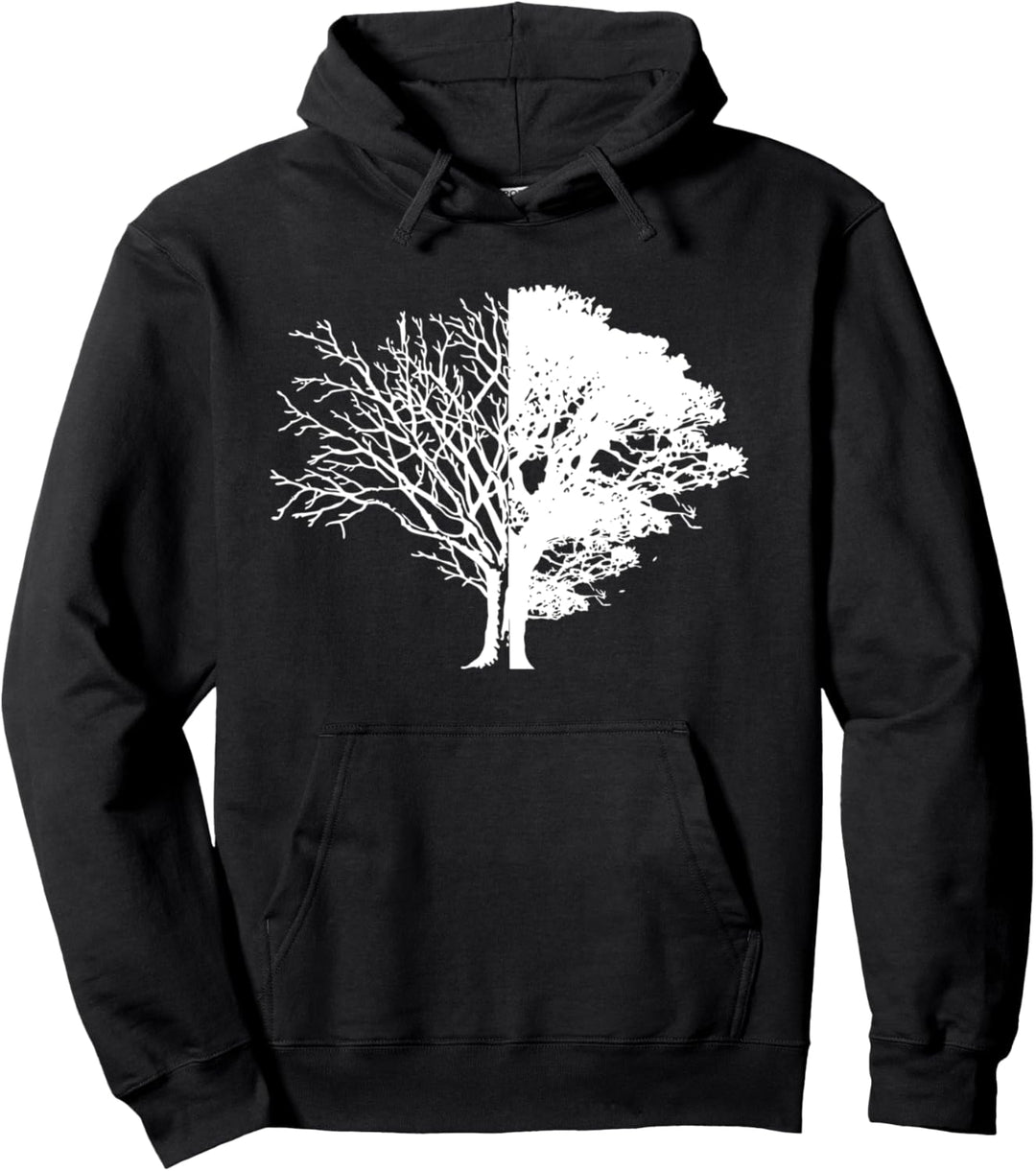 Life And Death Circle Nature Tree Trees Plastic Free Pullover Hoodie