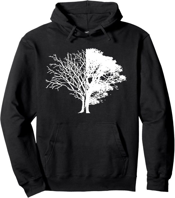 Life And Death Circle Nature Tree Trees Plastic Free Pullover Hoodie