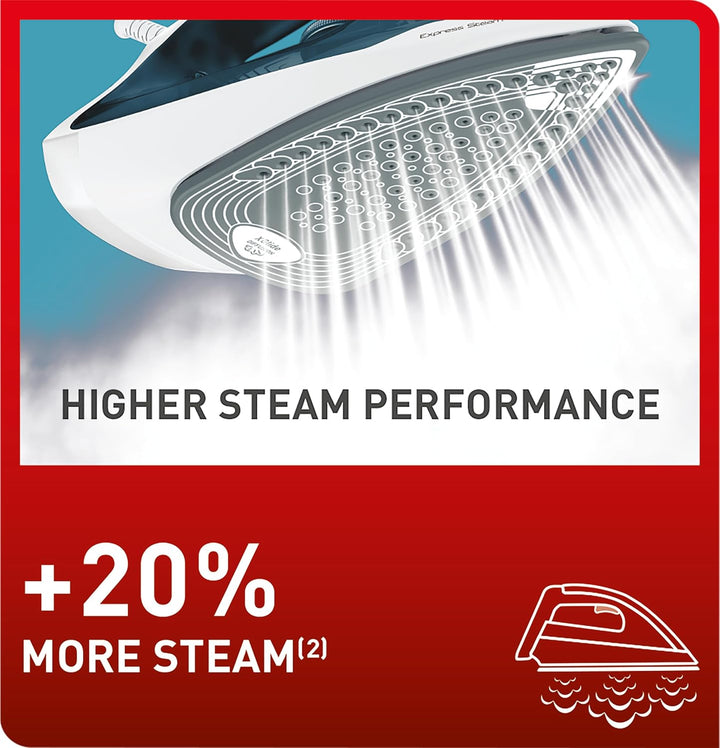 Tefal Express Steam I Dampfbügeleisen I Anti-Kalk-System I 2400 Watt I Tropfstopp-Funktion I kurze A
