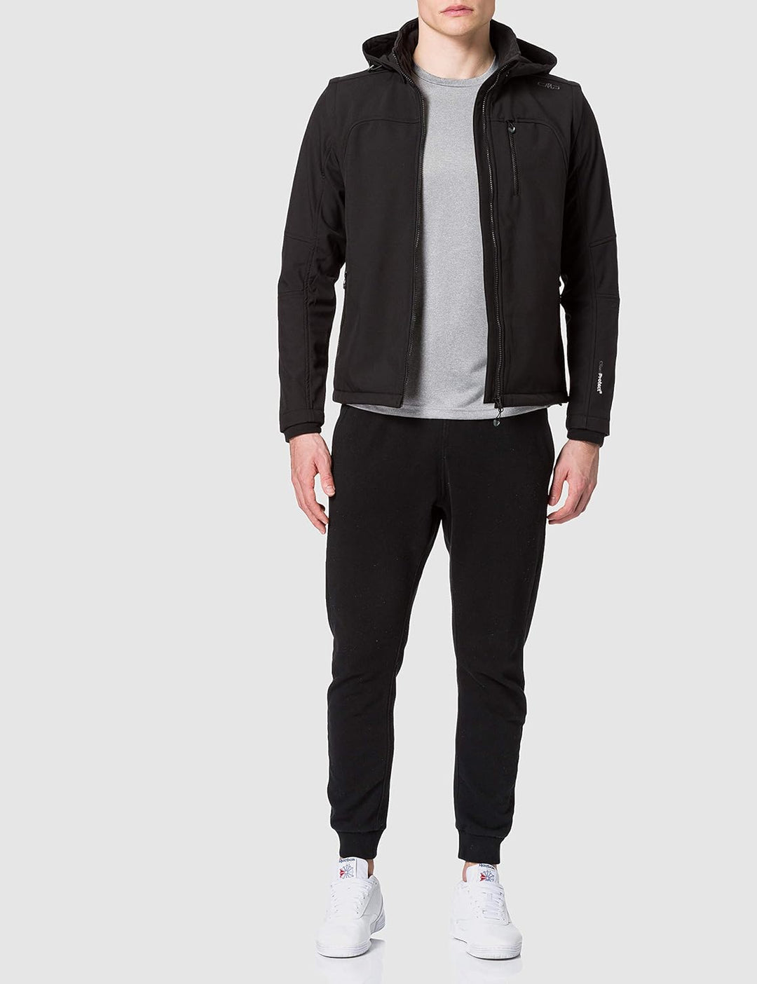 CMP – Man Jacket Snaps Hood With Detachble Sleeves 46 Schwarz, 46 Schwarz