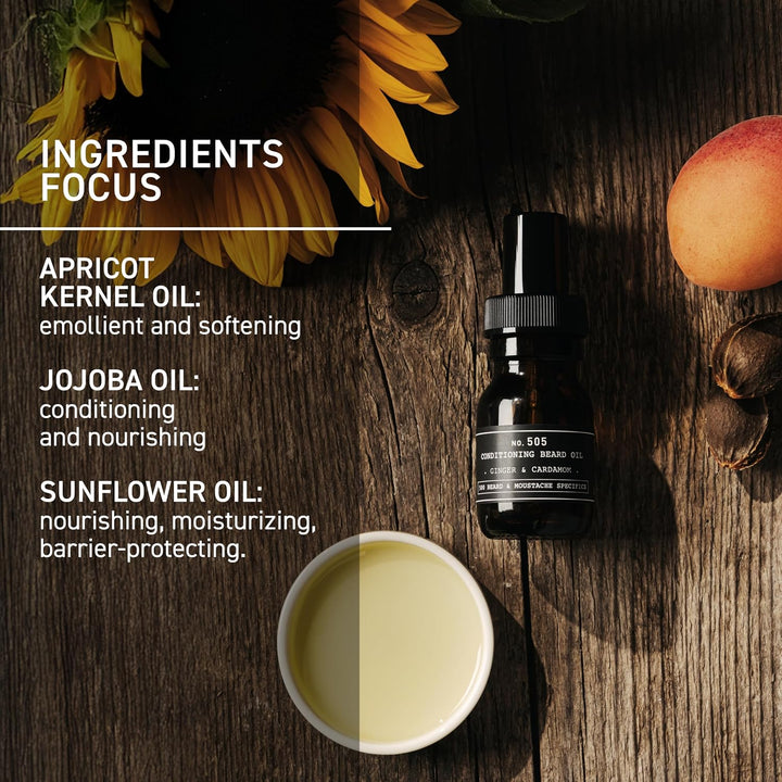 DEPOT No.505 Conditioning Beard Oil Ginger &amp; Cardamon 30 ml