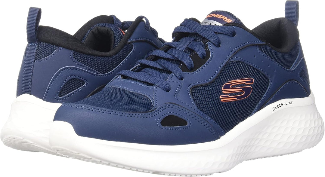 Skechers Herren 232592 NVY Sneaker 42 EU Marineblauer Duraleather Mesh Besatz, 42 EU Marineblauer Du