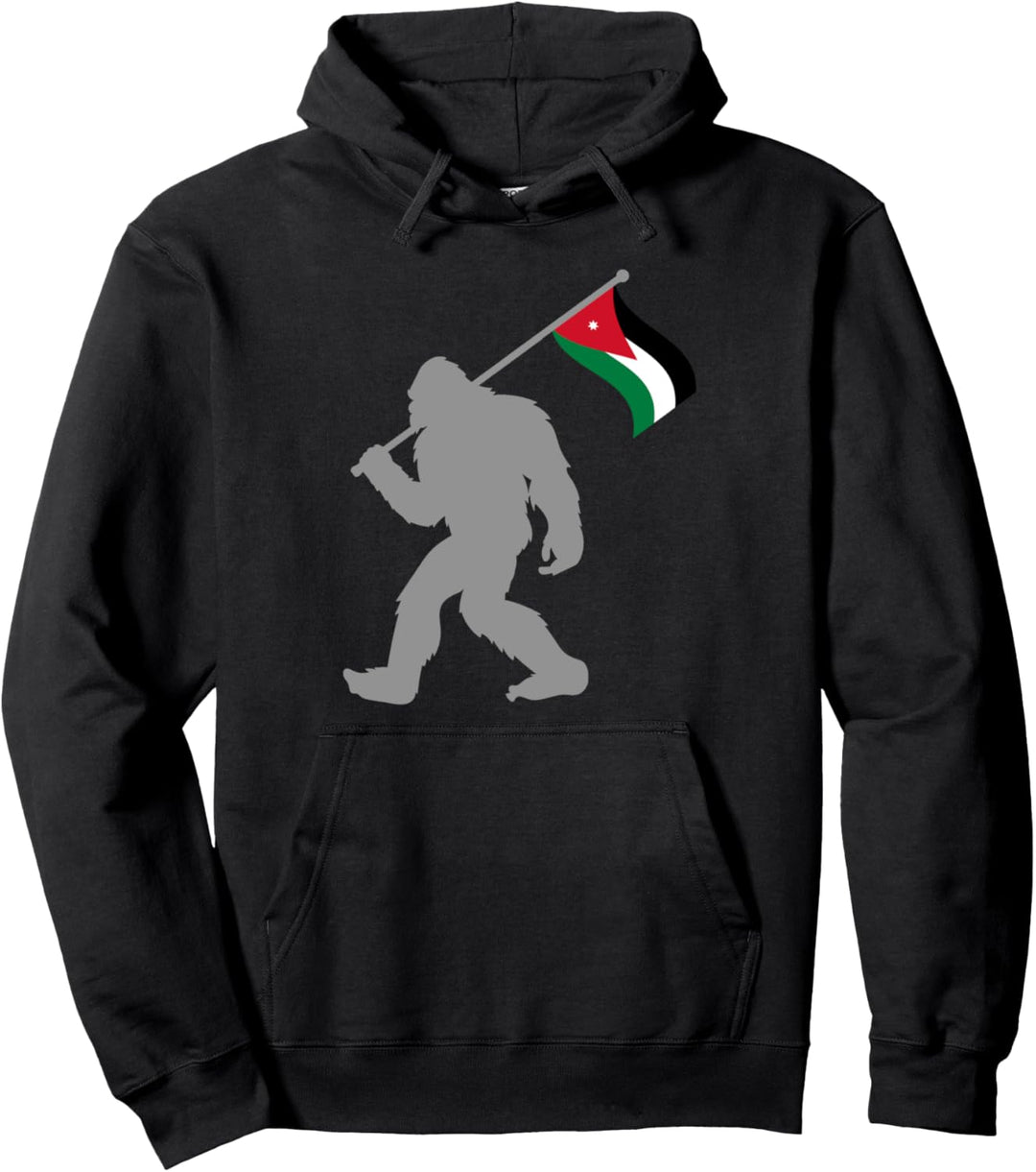 Jordan oder Jordanische Fahne auf Jordanien Flagge Pullover Hoodie