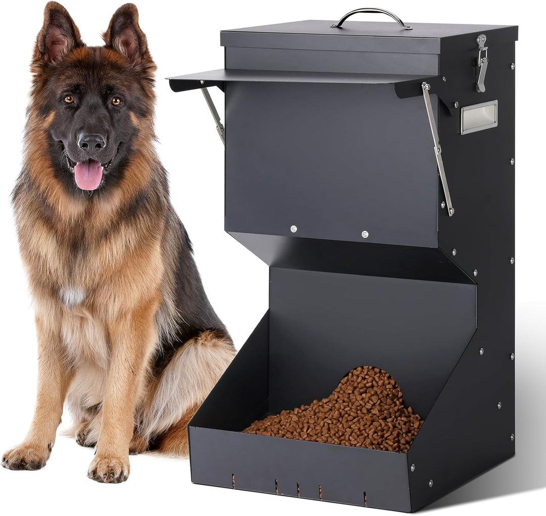 Automatische Hundefütterung im Freien hängende Haustierfutter-Feeder grosse Rasse 25 lbs, galvanisie