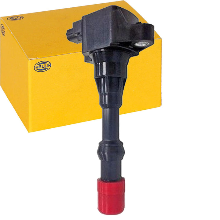 HELLA 5DA 358 000-091 Zündspule - 12V - 3-polig - Kerzenschachtzündspule - geschraubt