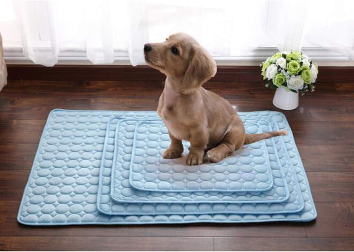 Haustier-Matte Kühlkissen für Katzen und Hunde Nicht Giftig/Blau (L) Blau L 102 x B 70 x H 1 cm, Bla