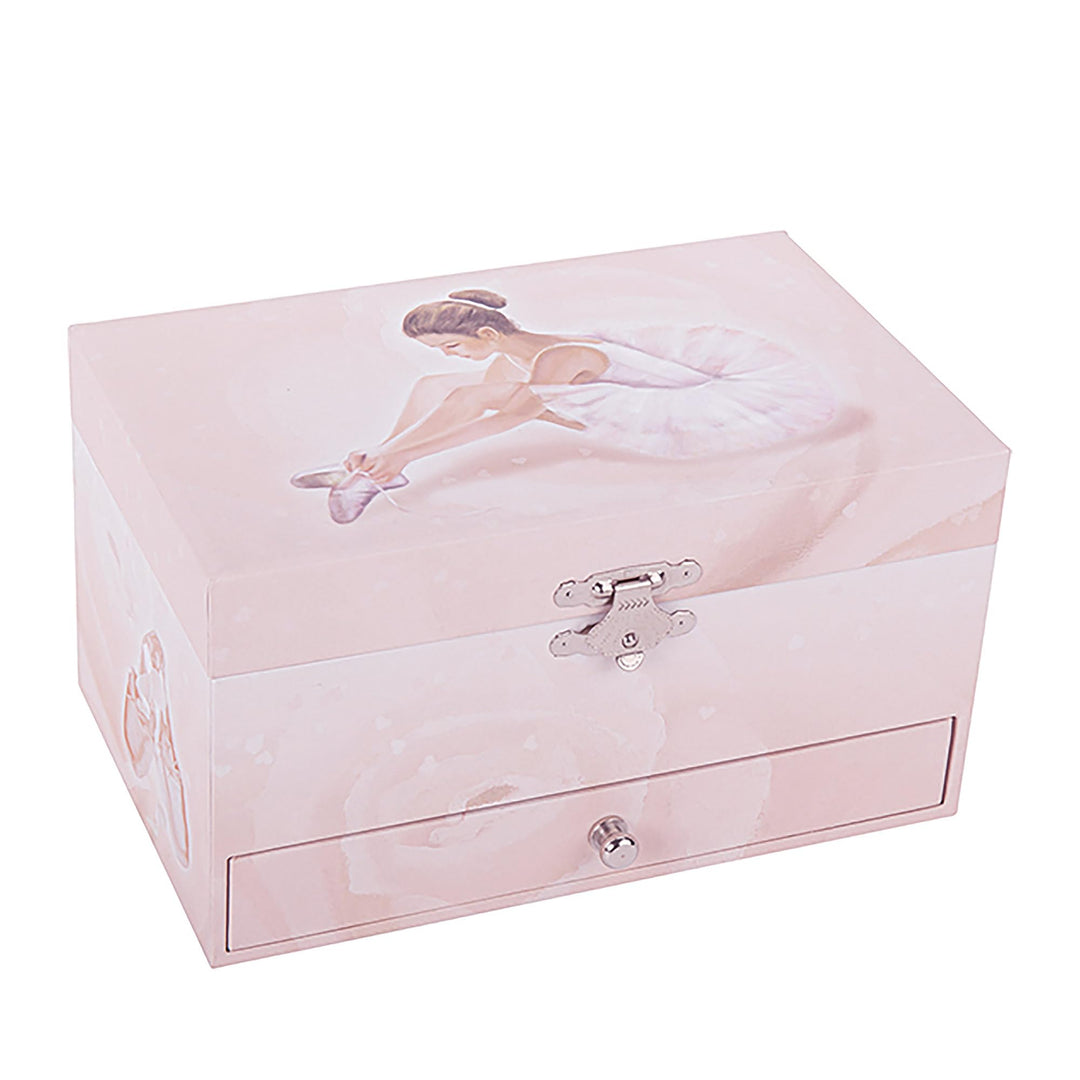 Trousselier 6260974 Schmuckschatulle für Kinder, Ballerina, Spieluhr mit tanzender Figur und Musik,