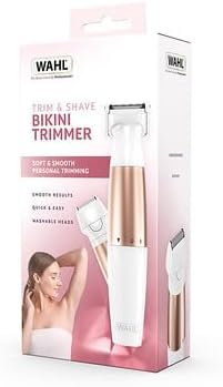 WAHL Trim & Shave, Damen-Trimmer, Damen-Rasierer, Haarentfernung, Bikinizone und Achselhöhlen, sanft
