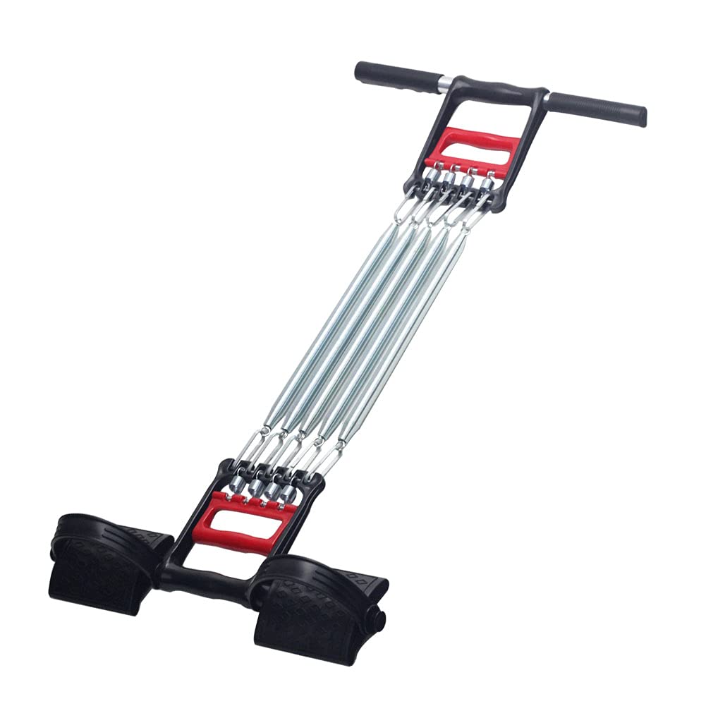 Mehrfunktion Expander Fitness mit Fusspedal für Brust Arm Oberkörper Muskeltraining