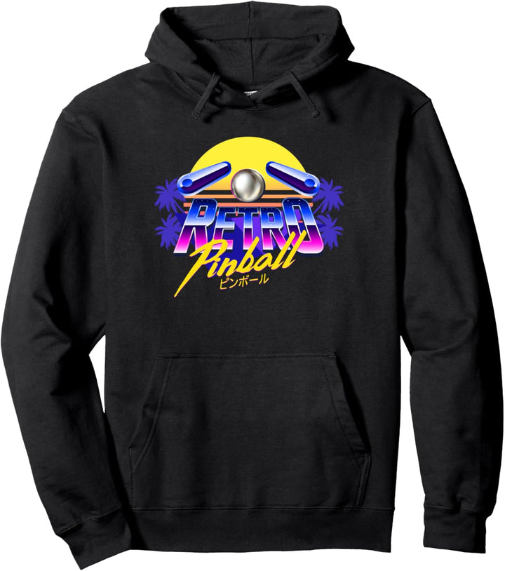 Retro Flipper Machine Arcade Game Klassische 80er Spiele Pullover Hoodie