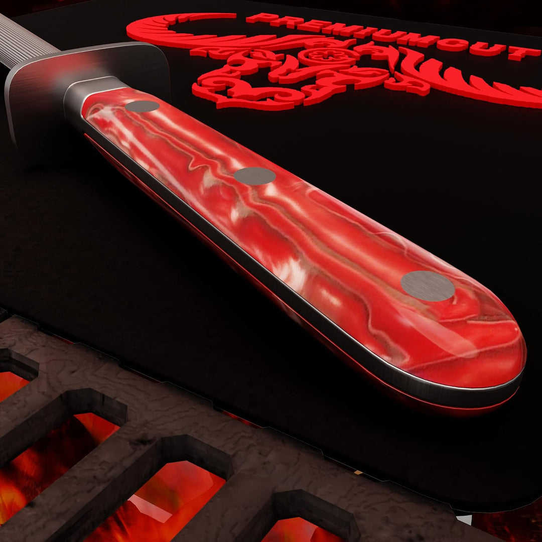 GIESSER seit 1776 - Made in Germany - Wetzstahl 25 cm Red Diamond, PremiumCut Steel No 1, Messerschl