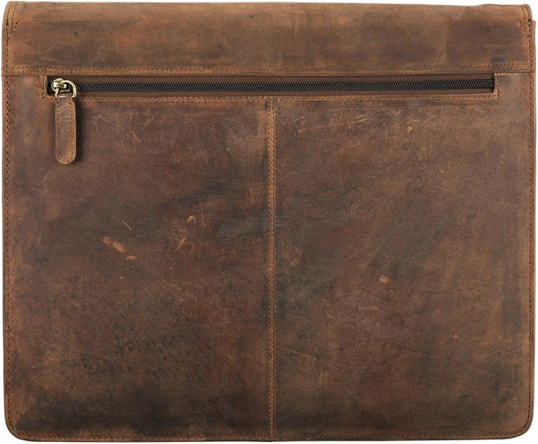 STILORD 'Magnus' Vintage Konferenzmappe Leder A4 Aktenmappe Aktentasche Dokumentenmappe für 13,3 Zol