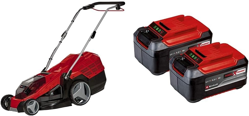 Einhell Akku-Rasenmäher GE-CM 36/43 Li M (Li-Ion, 36 V, 43 cm Schnittbreite, 6-stufige zentrale Schn