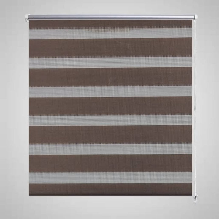 WIFESE Doppelrollo Seitenzug Duo Rollo 120x175 cm brau Verdunkelungsrollo Fenster Rollos FüR Innen R