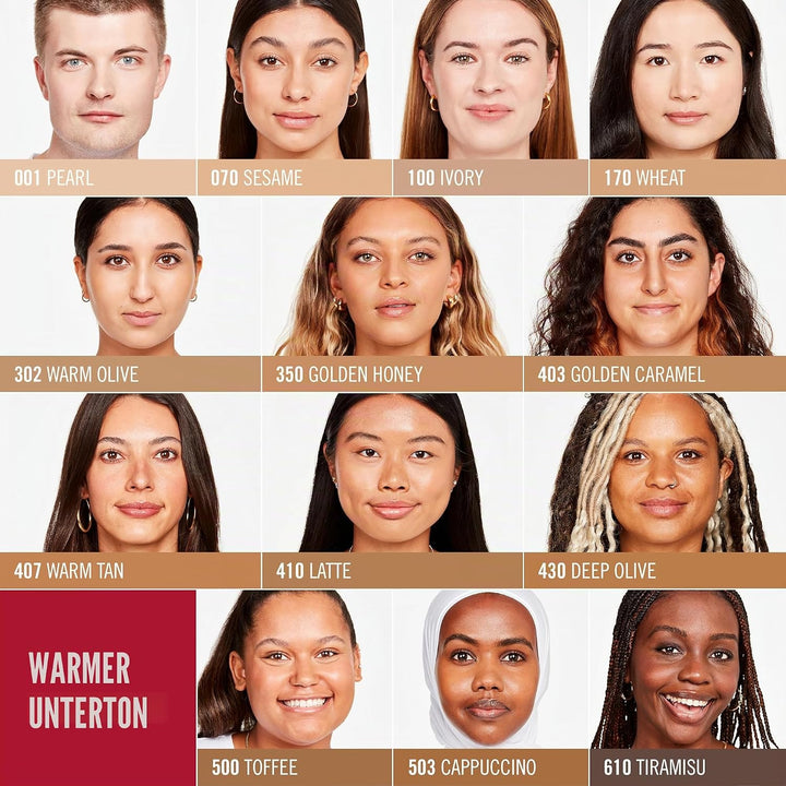 Rimmel London Lasting Finish 35 Hour 001 Pearl Foundation, langanhaltend, feuchtigkeitsspendend, veg