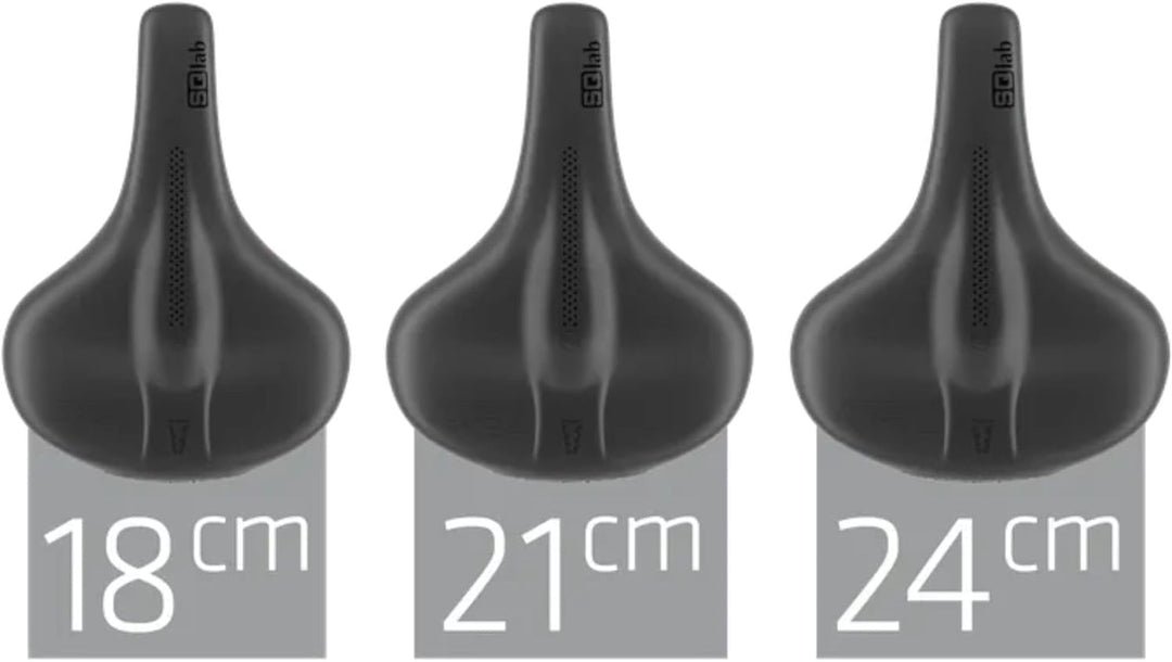 SQlab Unisex – Erwachsene 621 Ergolux Active 2.1 Fahrradsattel 21 cm Schwarz, 21 cm Schwarz