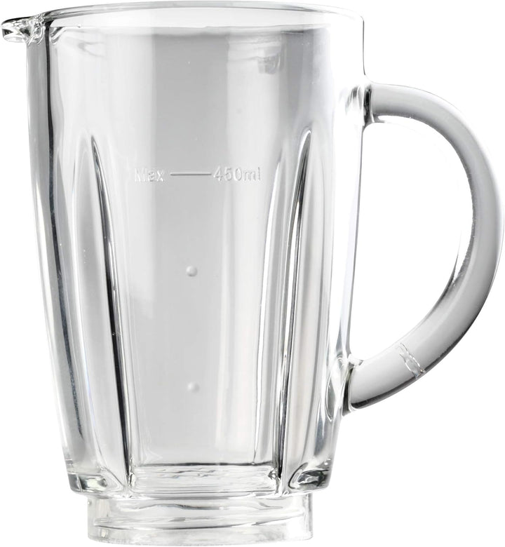 Tristar BL-4431 Mixer – Edelstahlklingen – 2 Geschwindigkeiten - 450 ml Glaskanne - Kompakt