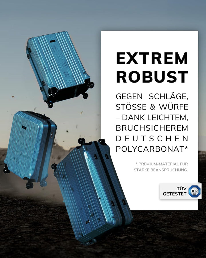 FERGÉ XL Grosser Koffer Hartschale mit TSA Schloss Cannes Rollkoffer Reise-Koffer 77 cm Hartschalenk