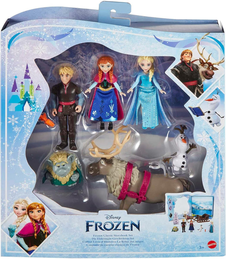 Disney Die Eiskönigin - Märchen-Set mit 6 spielerischen Lieblingsfiguren, interaktiver Verpackung un