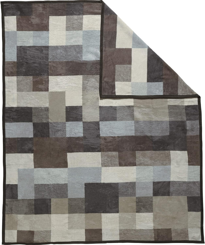 Erwin Müller Kuscheldecke, Wolldecke, Plaid, Wohndecke grau Grösse 150x230 cm - warm, atmungsaktiv,
