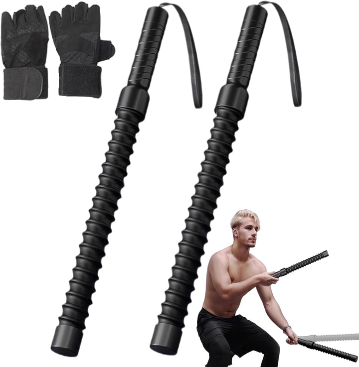 Battle Ropes, Seillose Kampfseile, Schwingseil Ohne Kabel Mit Non-Slip Griff Leicht & Tragbar Für Kr