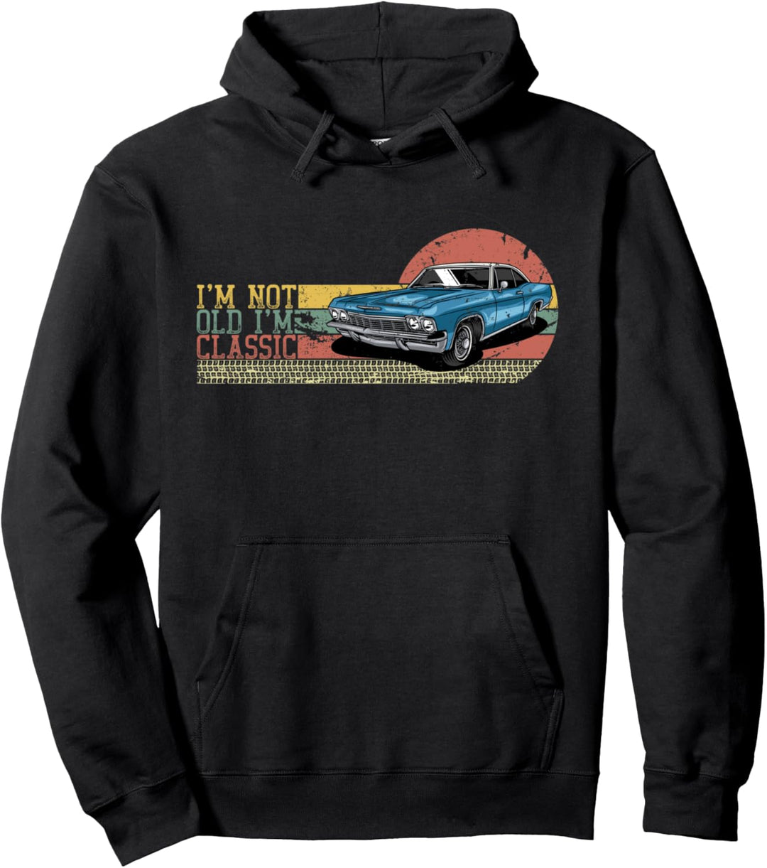 Funny Classic Car Pullover Hoodie