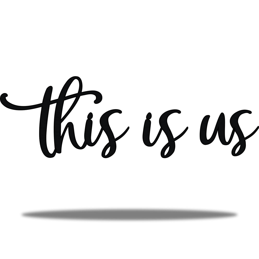 Vivegate This Is Us Wanddekoration - This Is Us Schilder Home Decor Metalldekorationen für Zimmer Gr