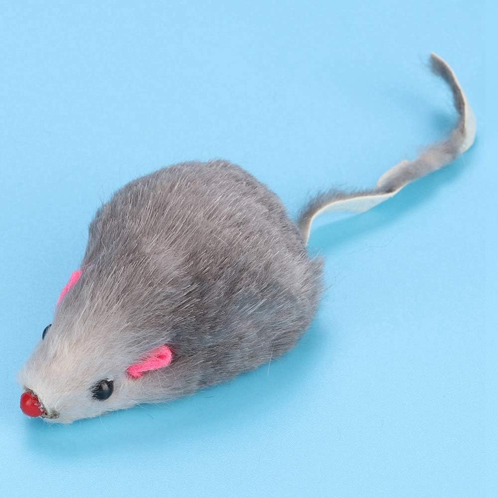 JTLB Katzenspielzeug-Maus, Spielzeug, 12 Mäuse aus Kaninchenfell, 14 X 10 X 4, 12 Stück, Haustier-Ka