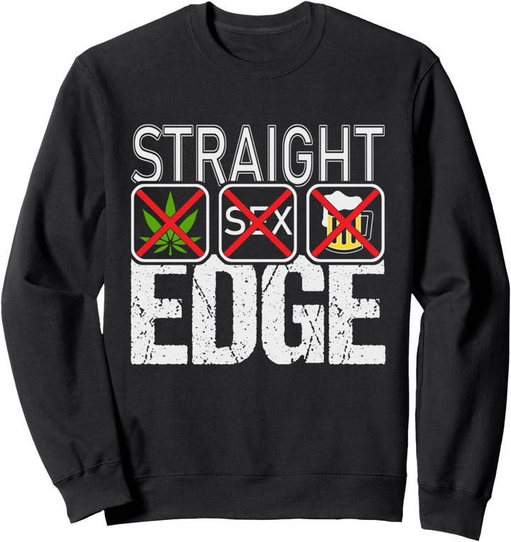 Vegan, gegen Drogen, Hardcore Punk Straight Edge Sweatshirt