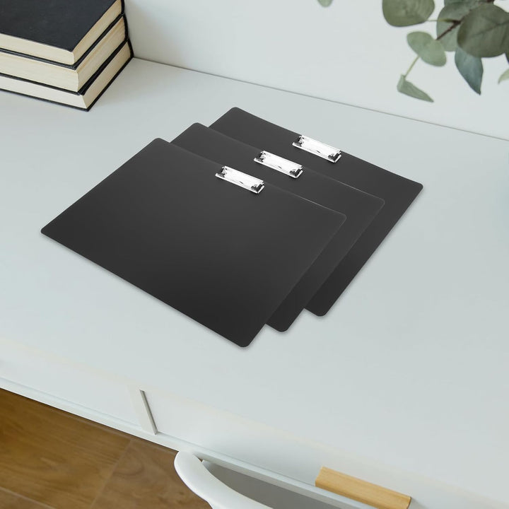 3 Stück Klemmbrett A3 Querformat Set, Zeichenbrett A3, Clipboard Drawing, Klemmbretter mit Loch, Kle