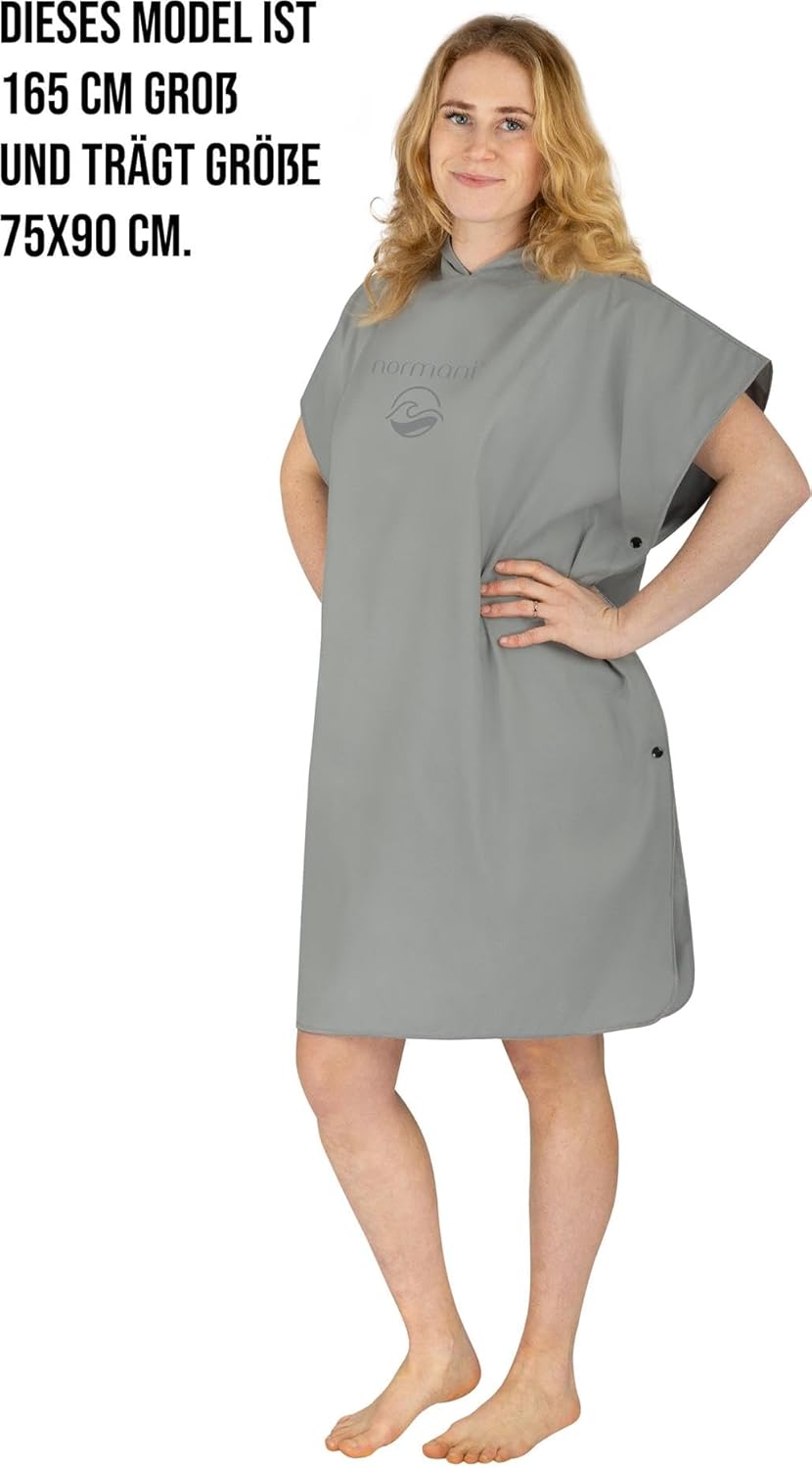 normani Badehandtuch mit Kapuze Badeponcho für Damen und Herren - Umziehhilfe, Surfer Poncho und Bad