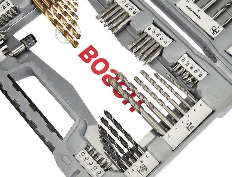 Bosch 76tlg. X-Line Titanium Bohrer- und Schrauberbit-Set (für Holz, Stein und Metall, inkl. Schneid