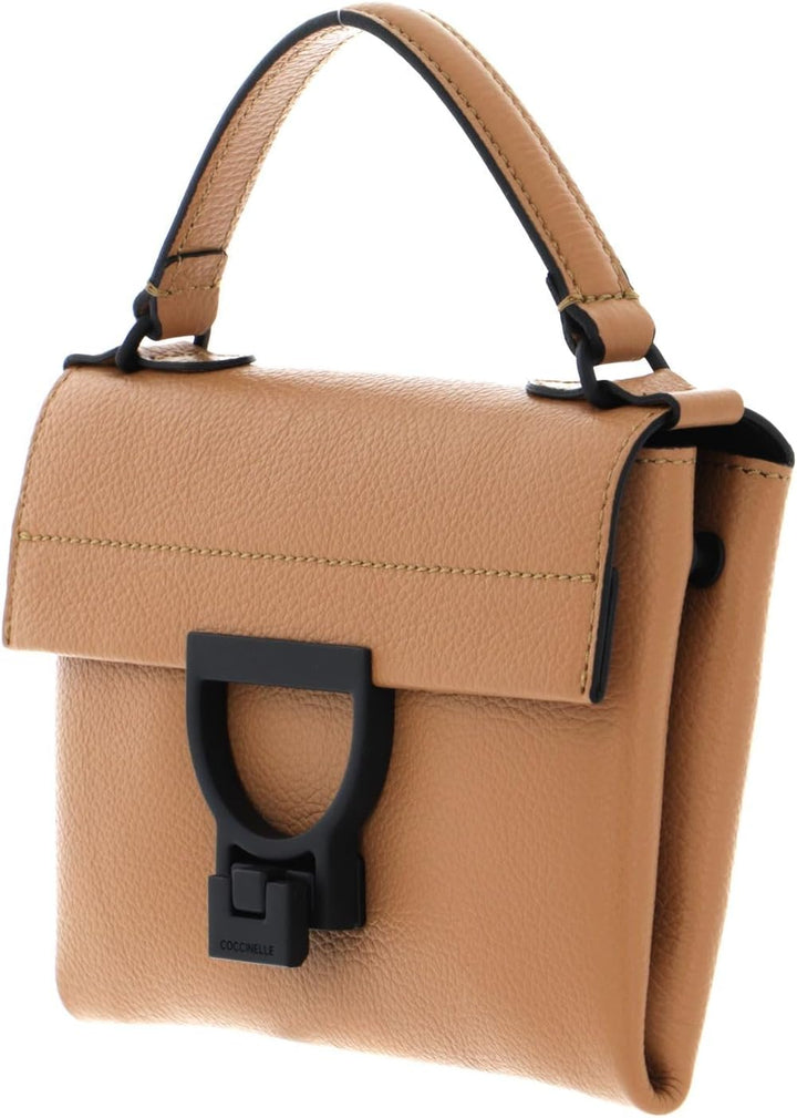 Coccinelle Mignon Blackie Top Handle Mini Bag Warm Beige