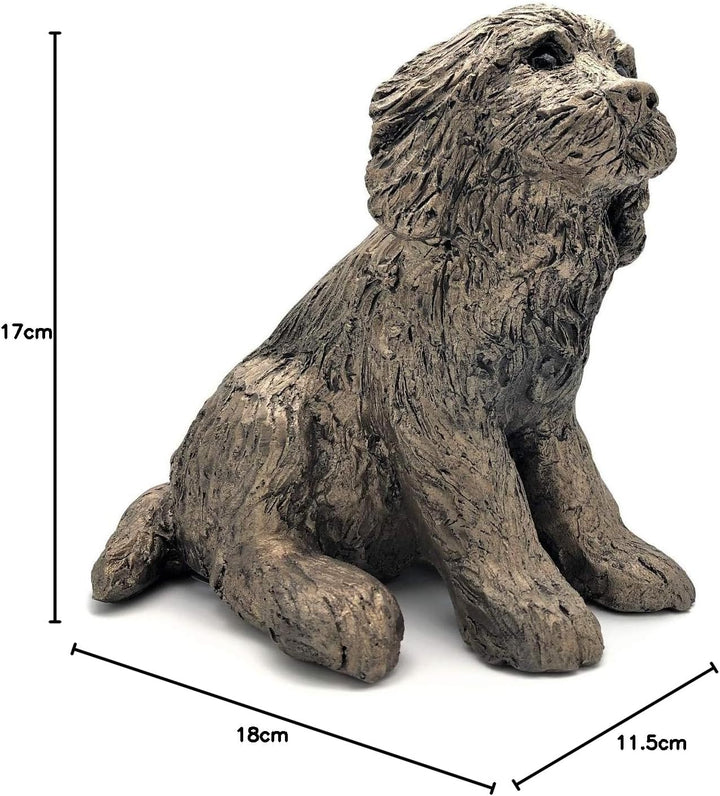 Frith Cocker Spaniel Raffles-Figur, kaltgegossene Bronze, hergestellt in Grossbritannien