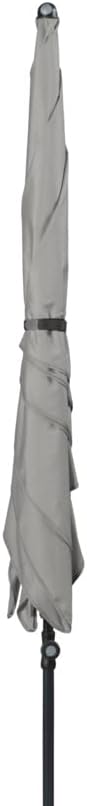 Doppler Sonnenschirm Sun Line Waterproof 225 x 120 cm ohne Volant, UV-Schutz 80, hellgrau